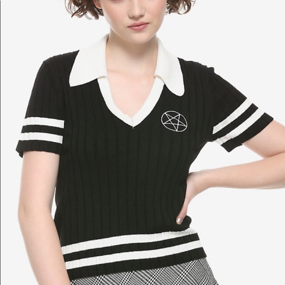 Hot Topic Collared Sweater Shirt